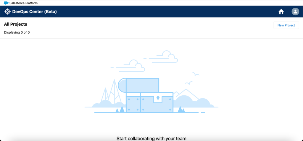 Salesforce devops center app screenshot