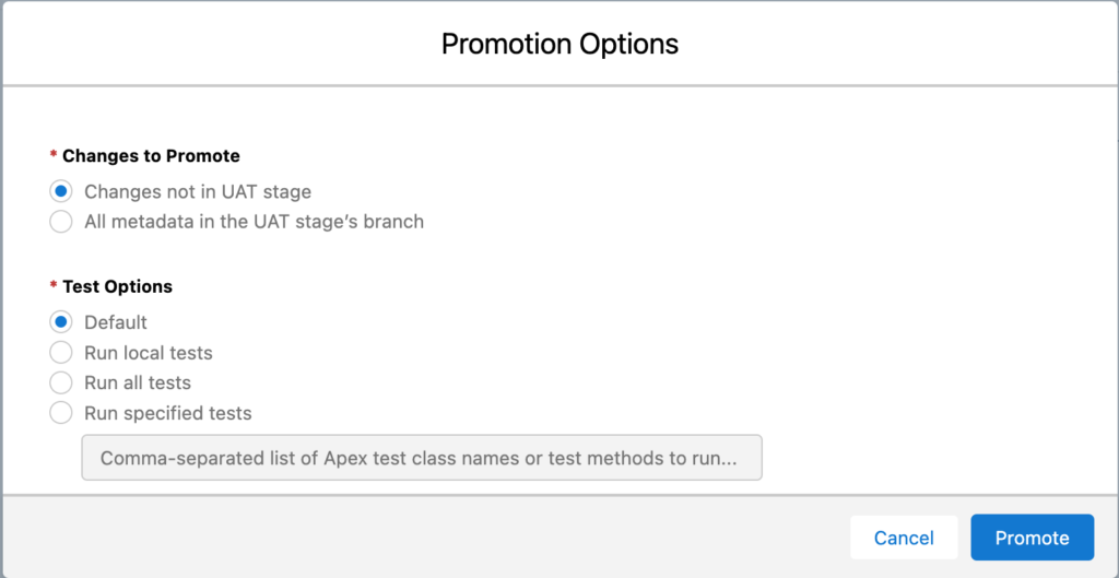 Configure the deployment of the work item