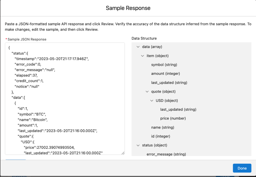 Handle response in SFDC flow http callout